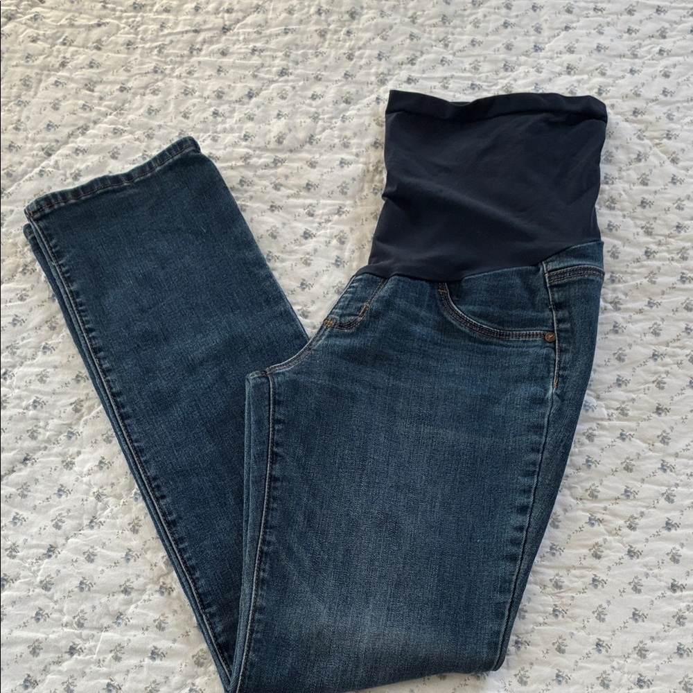 Indigo Blue Women's Dark Blue Maternity Jeggings